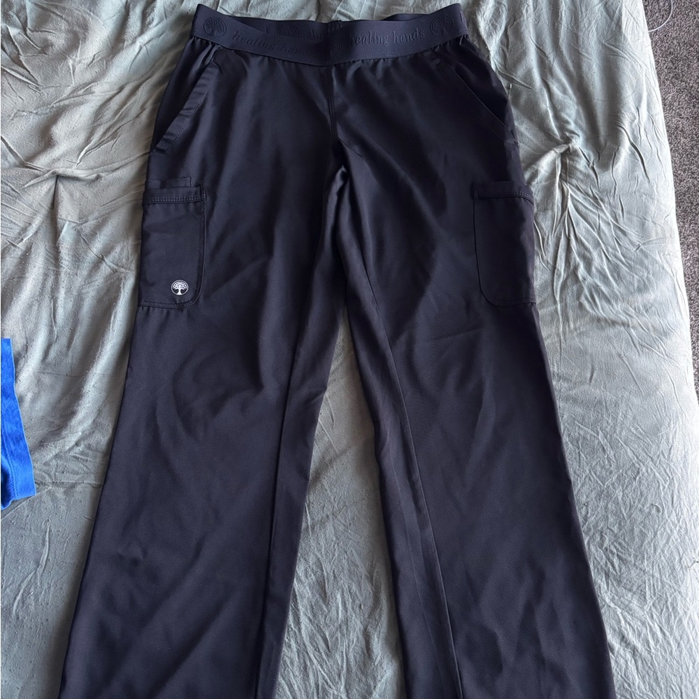 Healing Hands: Purple Label Black Tori Yoga Scrub Pants | Women’s M
